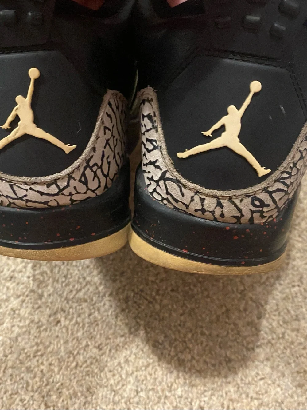 Jordan Son of Mars Black, Grey and Red Sneakers.